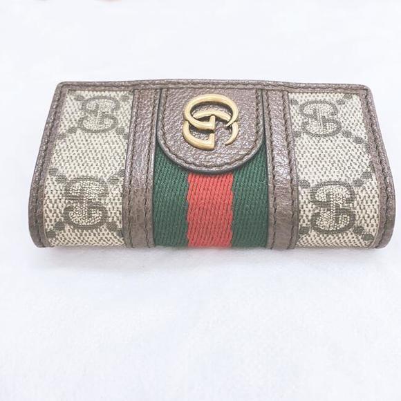 Gucci Stripe Canvas Leather Wallet - Picture 12 of 15